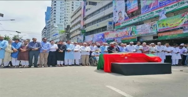 নয়াপল্টনে শাহ মোয়াজ্জেমের জানাজা সম্পন্ন