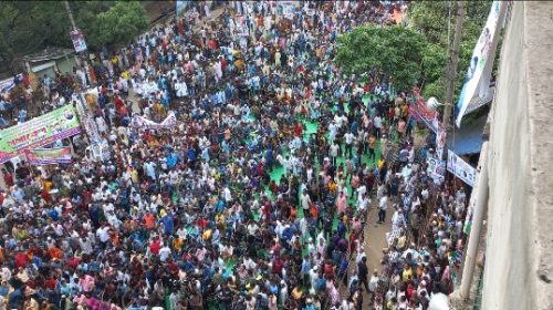 জনসমুদ্রে রূপ নিয়েছে বিএনপির সমাবেশ