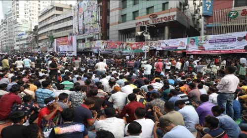 নয়াপল্টনে বিএনপির সমাবেশ যেন জনসমুদ্র