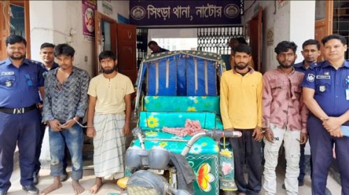 চালকের গলায় গামছা পেঁচিয়ে অটোরিকশা ছিনতাই, আটক ৪