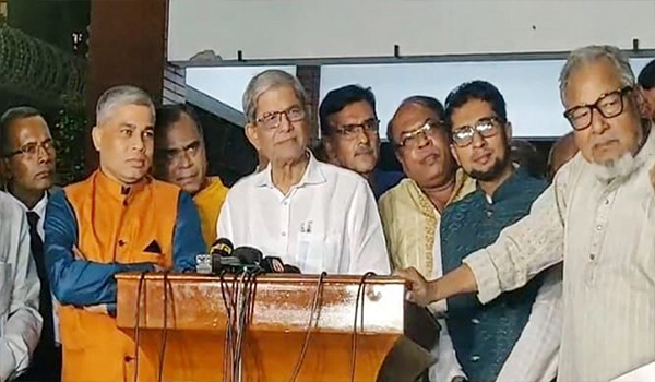 ক্ষমতাসীনরাই অগ্নি সন্ত্রাসের মূল হোতা : মির্জা ফখরুল