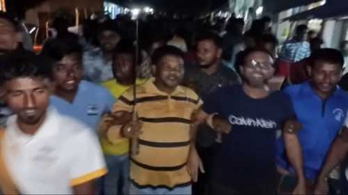 যুবলীগ নেতার মিছিল